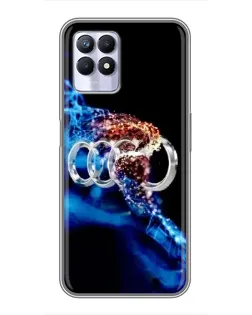 Чехол для Realme 8 Pro с картинкой «Энергия лого Audi»