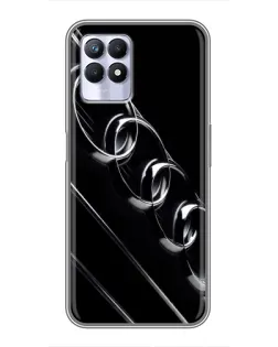 Чехол для Realme 8 Pro с картинкой «Audi — абстрактные кольца»