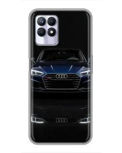 Чехол для Realme 8 Pro с картинкой «Audi — ночное отражение»