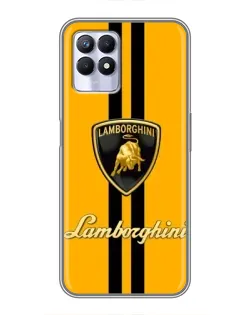 Чехол для Realme 8 Pro с картинкой «Lamborghini Stripe желтый» Чехол для Realme 8 Pro с картинкой «Lamborghini Stripe желтый»