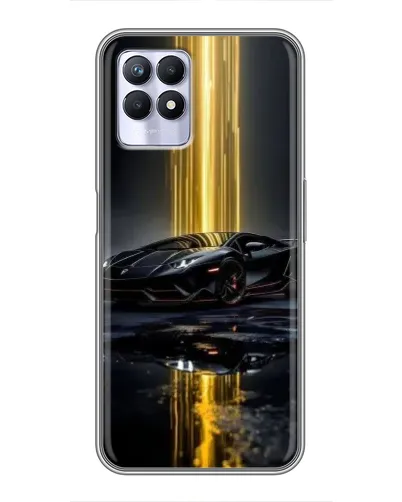 Чехол для Realme 8 Pro с картинкой «Ночной Lamborghini драйв»