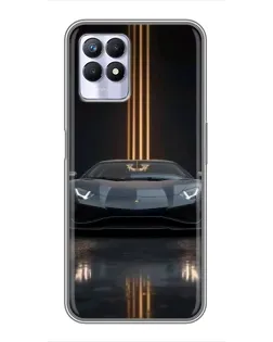 Чохол для Realme 8 Pro з картинкою «Lamborghini золоті лінії» Чохол для Realme 8 Pro з картинкою «Lamborghini золоті лінії»