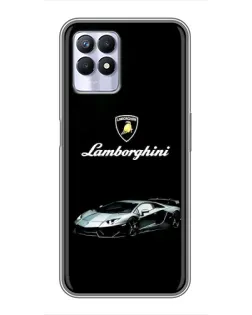 Чехол для Realme 8 Pro с картинкой «Логотип Lamborghini классика»