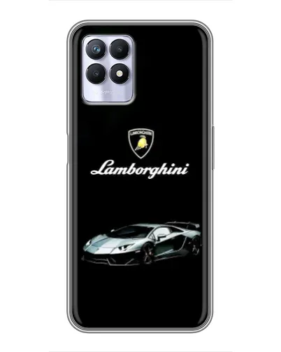 Чехол для Realme 8 Pro с картинкой «Логотип Lamborghini классика»