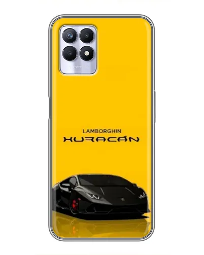 Чехол для Realme 8 Pro с картинкой «Lamborghini Huracan черный»