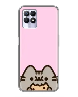 Чехол для Realme 8 Pro с картинкой «Pusheen и печенье» Чехол для Realme 8 Pro с картинкой «Pusheen и печенье»