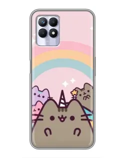 Чехол для Realme 8 Pro с картинкой «Единорог Pusheen»