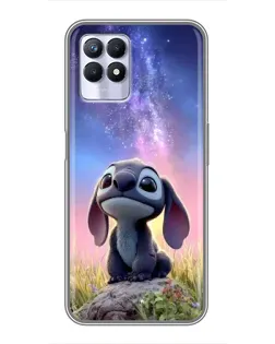 Чехол для Realme 8 Pro с картинкой «Стич на рассвете»