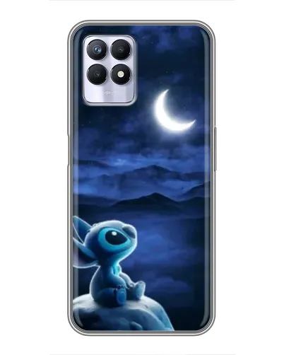 Чехол для Realme 8 Pro с картинкой «Лунная ночь Стича»