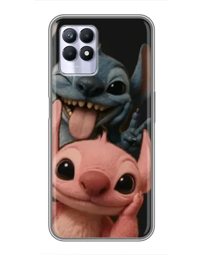 Чехол для Realme 8 Pro с картинкой «Стич и Ангел»