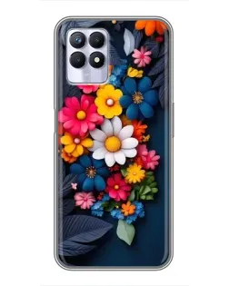 Чехол для Realme 8 Pro с картинкой «Цветочная феерия»