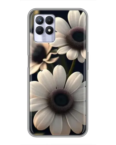 Чехол для Realme 8 Pro с картинкой «Белые маргаритки макро»