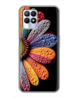 Чехол для Realme 8 Pro с картинкой «Радужный цветок»