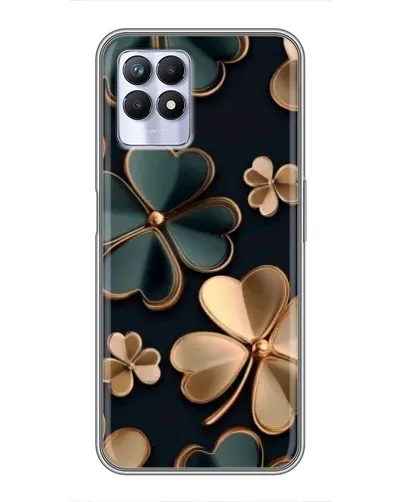 Чехол для Realme 8 Pro с картинкой «Клевер в золоте»