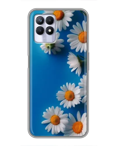 Чехол для Realme 8 Pro с картинкой «Белоснежные маргаритки»
