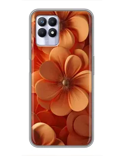 Чехол для Realme 8 Pro с картинкой «Оранжевый макро цветок»