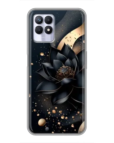 Чехол для Realme 8 Pro с картинкой «Черный лотос»