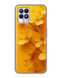 Чехол для Realme 8 Pro с картинкой «Золотые лепестки»