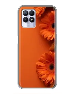 Чехол для Realme 8 Pro с картинкой «Оранжевые герберы»