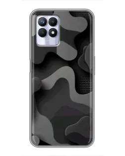 Чохол для Realme 8 Pro з картинкою «Темний абстрактний камуфляж»