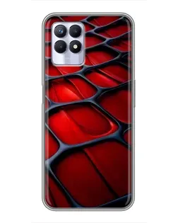 Чохол для Realme 8 Pro з картинкою «Червона глянцева сітка»