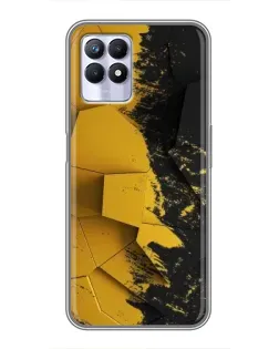 Чохол для Realme 8 Pro з картинкою «Золоті уламки геометрії»