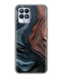 Чохол для Realme 8 Pro з картинкою «Кольорові хвилі каньйону»