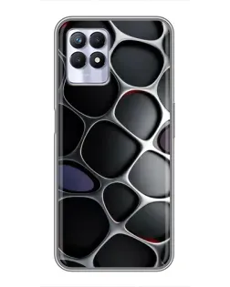 Чохол для Realme 8 Pro з картинкою «Об'ємна темна решітка»