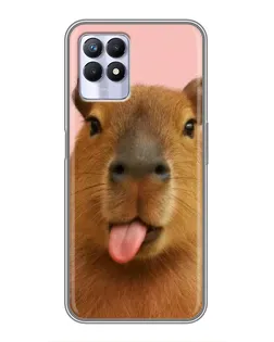 Чехол для Realme 8 Pro с картинкой «Капибара с языком» Чехол для Realme 8 Pro с картинкой «Капибара с языком»