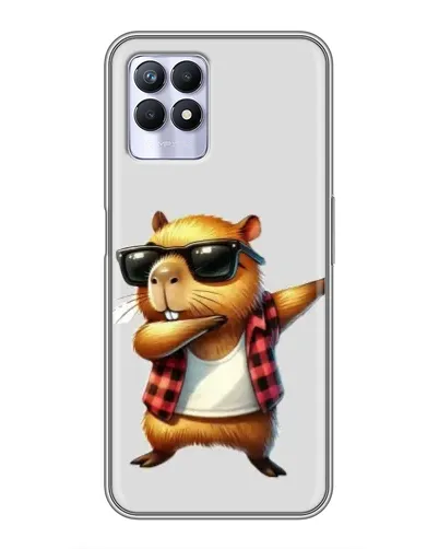 Чехол для Realme 8 Pro с картинкой «Капибара рэпер даб»