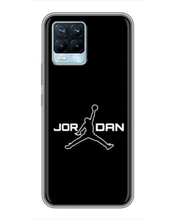 Чехол для Realme 8 с картинкой «Nike Pink Swirl»