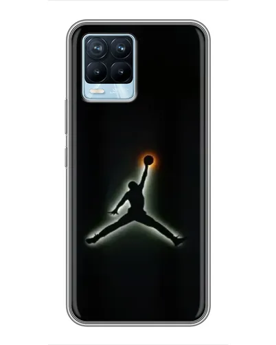 Чехол для Realme 8 с картинкой «Jordan Gradient Logo» Чехол для Realme 8 с картинкой «Jordan Gradient Logo»