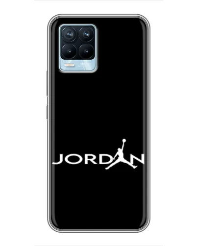 Чехол для Realme 8 с картинкой «Jordan White Logo» Чехол для Realme 8 с картинкой «Jordan White Logo»