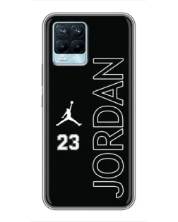 Чехол для Realme 8 с картинкой «Jordan Vertical»