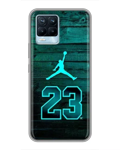 Чехол для Realme 8 с картинкой «Jordan Cyan 23» Чехол для Realme 8 с картинкой «Jordan Cyan 23»