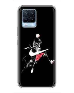 Чехол для Realme 8 с картинкой «Jordan Jumpman»