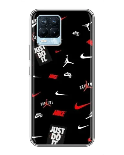 Чехол для Realme 8 с картинкой «Nike Mix Pattern» Чехол для Realme 8 с картинкой «Nike Mix Pattern»