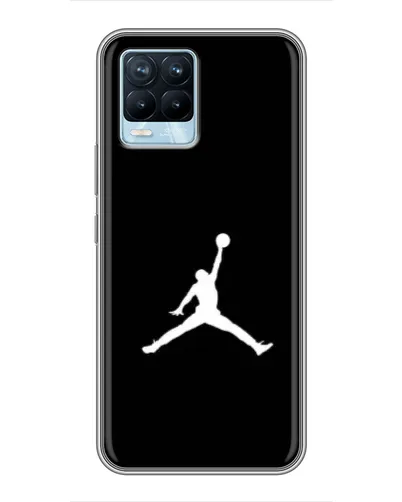 Чехол для Realme 8 с картинкой «Jordan Silhouette» Чехол для Realme 8 с картинкой «Jordan Silhouette»