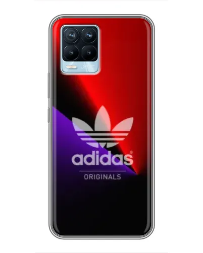 Чехол для Realme 8 с картинкой «Adidas Red Neon» Чехол для Realme 8 с картинкой «Adidas Red Neon»