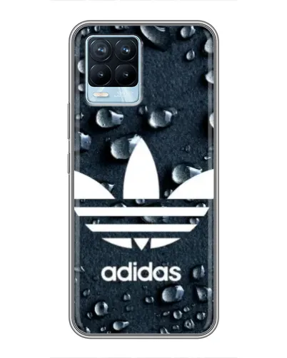 Чехол для Realme 8 с картинкой «Adidas Trefoil Blue» Чехол для Realme 8 с картинкой «Adidas Trefoil Blue»