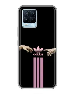 Чехол для Realme 8 с картинкой «Adidas Hands»