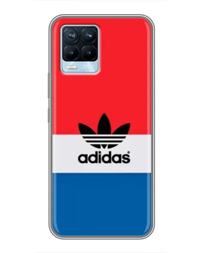Чехол для Realme 8 с картинкой «Ретро блоки Adidas» Чехол для Realme 8 с картинкой «Ретро блоки Adidas»