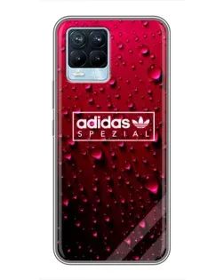 Чехол для Realme 8 с картинкой «Adidas Gold Marble»