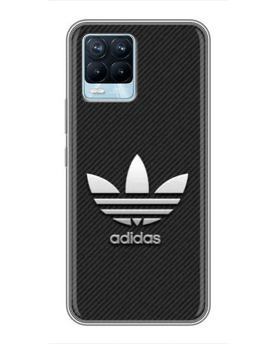 Чехол для Realme 8 с картинкой «Adidas Карбоновая текстура» Чехол для Realme 8 с картинкой «Adidas Карбоновая текстура»