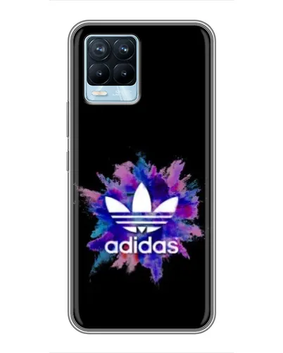 Чехол для Realme 8 с картинкой «Взрыв красок Adidas» Чехол для Realme 8 с картинкой «Взрыв красок Adidas»