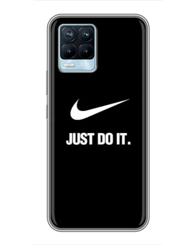 Чехол для Realme 8 с картинкой «Классический принт Nike»