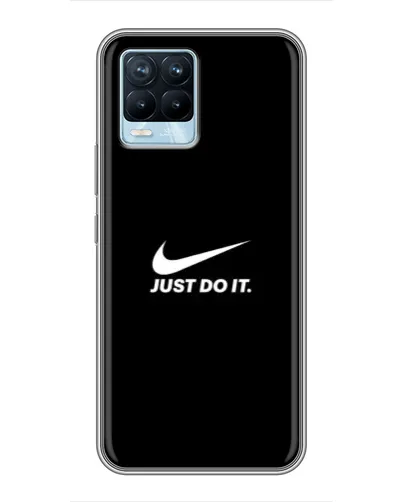 Чехол для Realme 8 с картинкой «Минимализм от Nike»