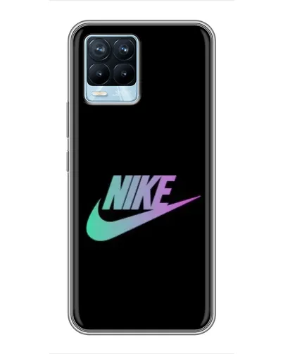 Чехол для Realme 8 с картинкой «Nike — городская ночь»