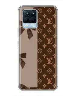 Чехол для Realme 8 с картинкой «Louis Vuitton — банты»