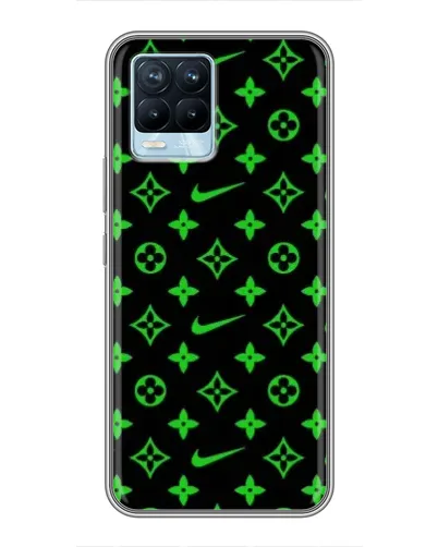 Чехол для Realme 8 с картинкой «Неоновый принт LV» Чехол для Realme 8 с картинкой «Неоновый принт LV»